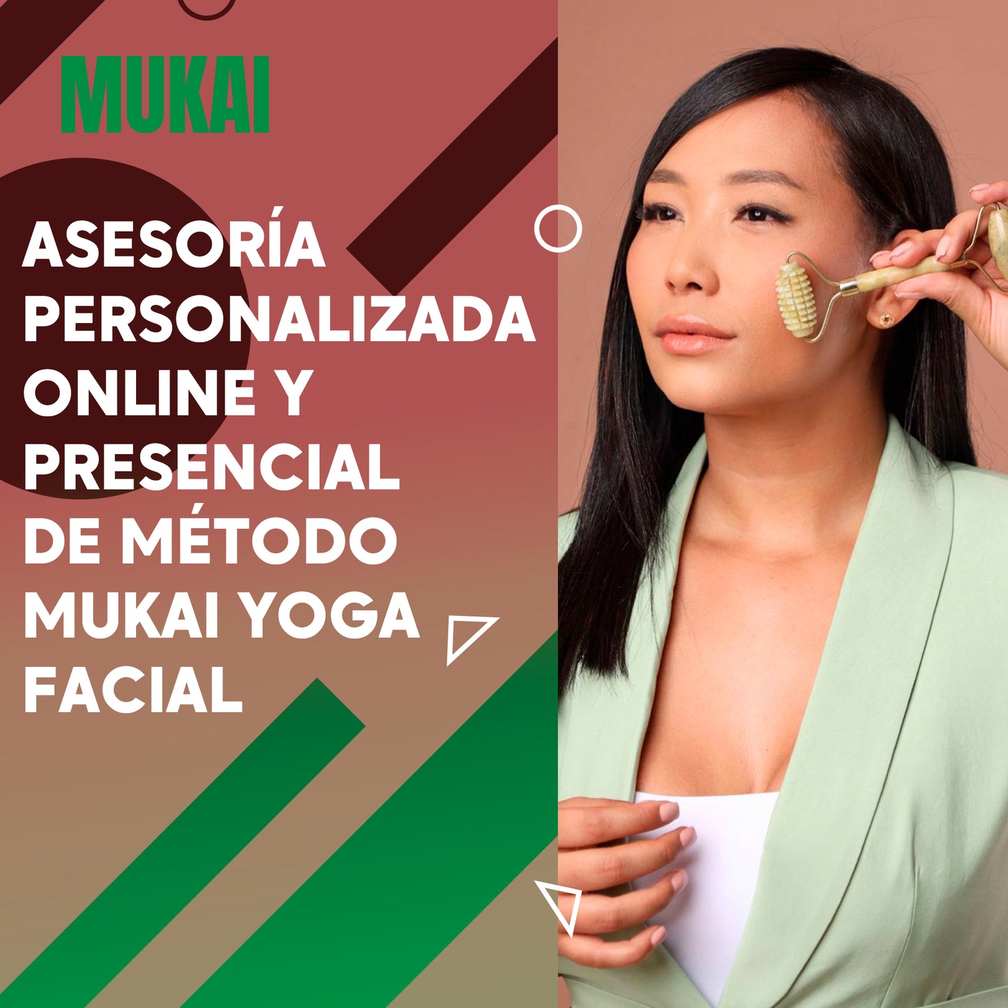 Asesoría personalizada presencial de método mukai yoga facial